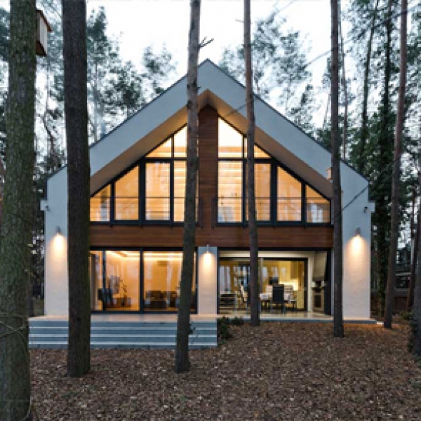 Projekt domu nad jeziorem